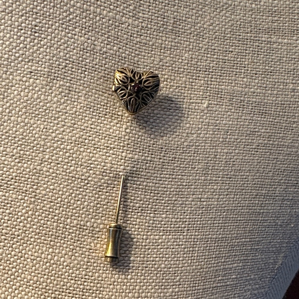 Antique Victorian Heart-shaped Locket Pin